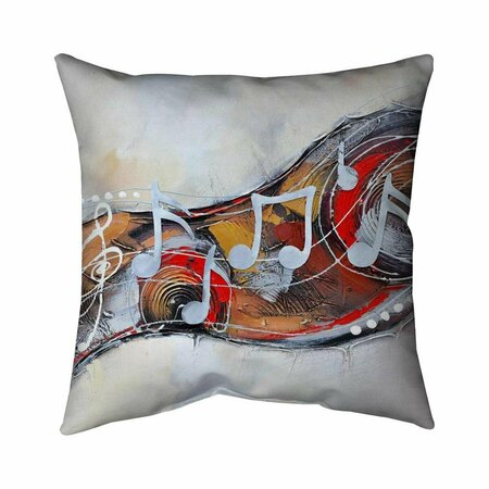 BEGIN HOME DECOR 20 x 20 in. Abstract Serenade-Double Sided Print Indoor Pillow 5541-2020-MU12